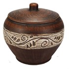 69_330.1 Горшок для жаркого (Орнамент) 1шт 0,7л высота - 9см, ширина - 13см, длина - 13см 69-330