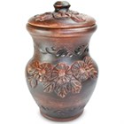 59-718 Крыночка Лепка с крышкой, 1,1л.; высота - 21см, ширина - 13см, длина - 13см BL_59-718