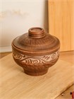 69-329/1 Горшок для запекания №2 (Орнамент) 0,4 л. ; высота - 10см, ширина - 11см, длина - 11см 69-329/1