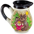48-235КУ Кувшин 2л. Маша с мишкой Солнечногорская керамика 48-235КУ