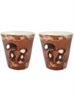 7227.2 Комплект стаканов "Грибы" 0,35л.  2шт. Солнечногорская керамика СТ1006