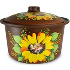 59-927 Кастрюля новая "Подсолнух" 2л.; высота - 14см, ширина - 20см, длина - 20см BL_59-927