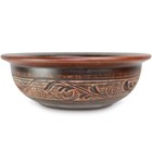 59-836 Супница (миска) дачная "Ангоб" большая, 1,1 л; высота - 7см, ширина - 20см, длина - 20см BL_59-836