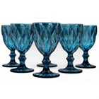 Набор бокалов "Тоскана" 17*8,5 см 330 мл 6 шт.в ПУ синие BL_B101098