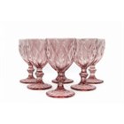 Набор бокалов "Тоскана" 15*8 см 280 мл 6 шт.в ПУ розовые BL_B101108