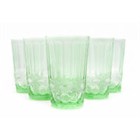 Набор стаканов "Тоскана" 12,5*8 см 330 мл  6 шт.в ПУ зеленые BL_B101110