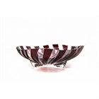 Ваза для фруктов"Schonborner" 24*7 см темно краснаяв ПУ BL_R101053