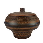 69_032.2С Чугунок керамический 1шт 0,6л высота-8,5см, ширина - 14см, длина - 14см (2) 69_032.2С