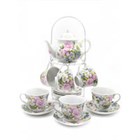 Сервиз чайный на подставке 14 предм.чайник 800 мл,чашка 220 мл BL_A101108