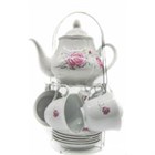 Сервиз чайный на подставке 14 предм.чайник 1100 мл,чашка 220 мл BL_A101116