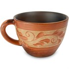 59-769 Чашка "Капучино" "Ангоб", вальцованная 0,125л ; высота - 5см, ширина - 9см, длина - 7см BL_59-769