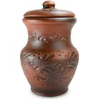 59-717 Кувшин "Крыночка низкая" с крышкой, "Декор серия", 1,1 л; высота - 21см, ширина - 13см, длина - 13см BL_59-717