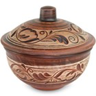 59-877 Кокотница для жульена "Ангоб" 0,65л; высота - 14см, ширина - 14см, длина - 14см BL_59-877