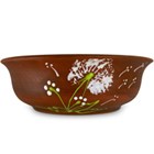 59-923 Супница (миска) дачная малая "Зеленый Одуванчик" 0,7л; высота - 5см, ширина - 16см, длина - 16см BL_59-923