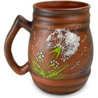 59-815 Бокал "Бочка" "Зеленый Одуванчик" 0,7л.; высота - 16см, ширина - 10см, длина - 10см BL_59-815