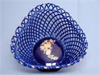 арт.4461 Конфетница "Ажур" кобальт  6/22/10см 4461
